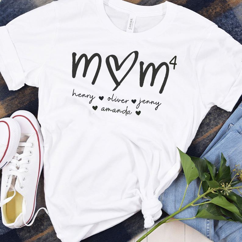 Mom Means Everything - Family Custom Sweatshirt With Design On Chest