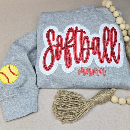 Customized Balls Glitter Mama Sweatshirt, Gift For Sports Lovers, Mama Sweatshirt