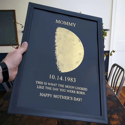 Custom Real Moon Phase Mother's Day Gift