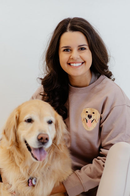 The Custom Embroidered Pet Portrait Sweatshirt