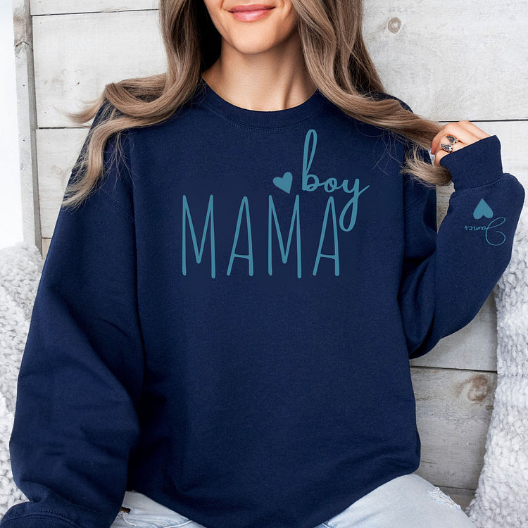 Custom Mama Sweatshirt with Kid Name