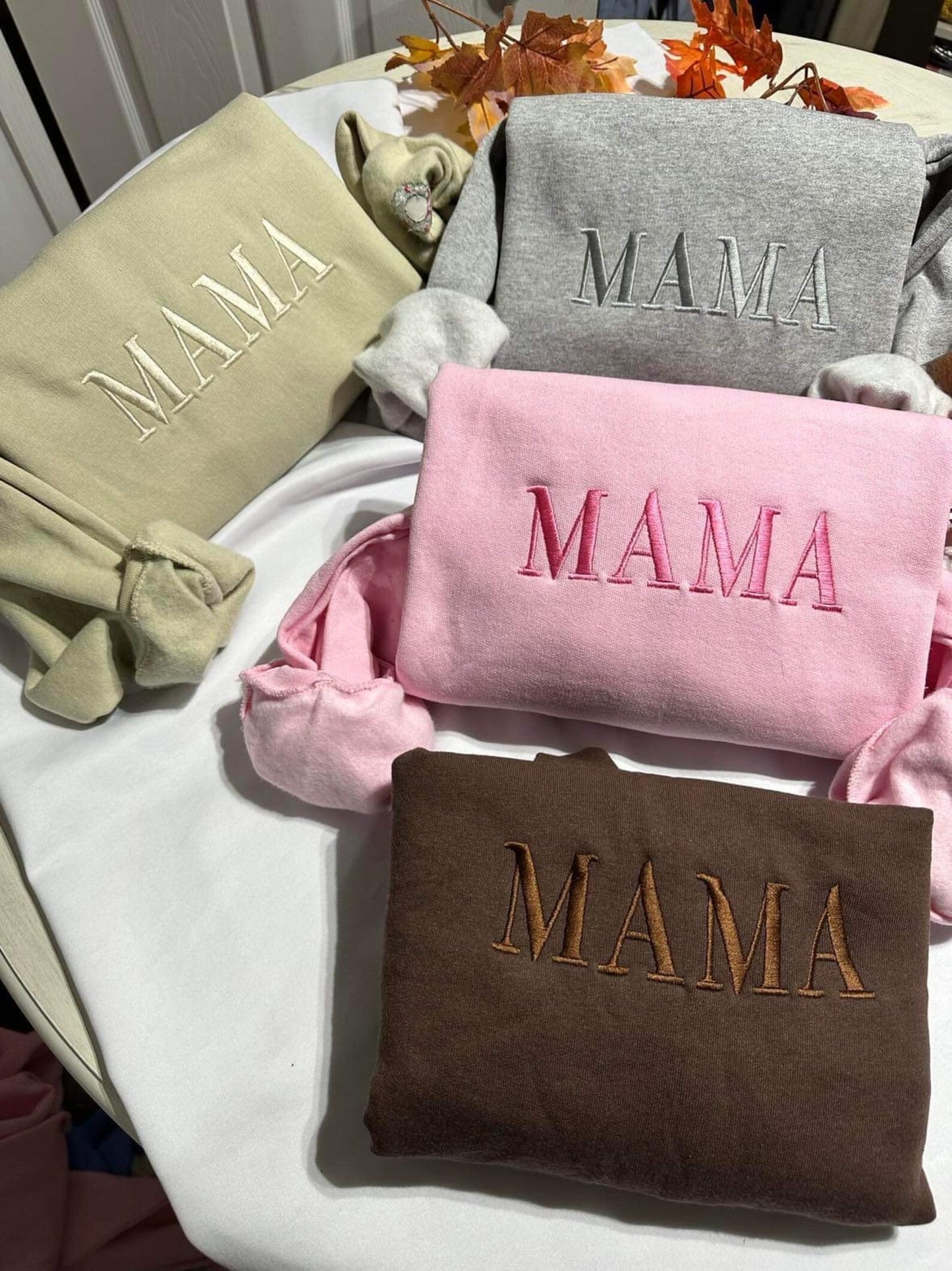 Personalized Mama Embroidered Sweatshirt