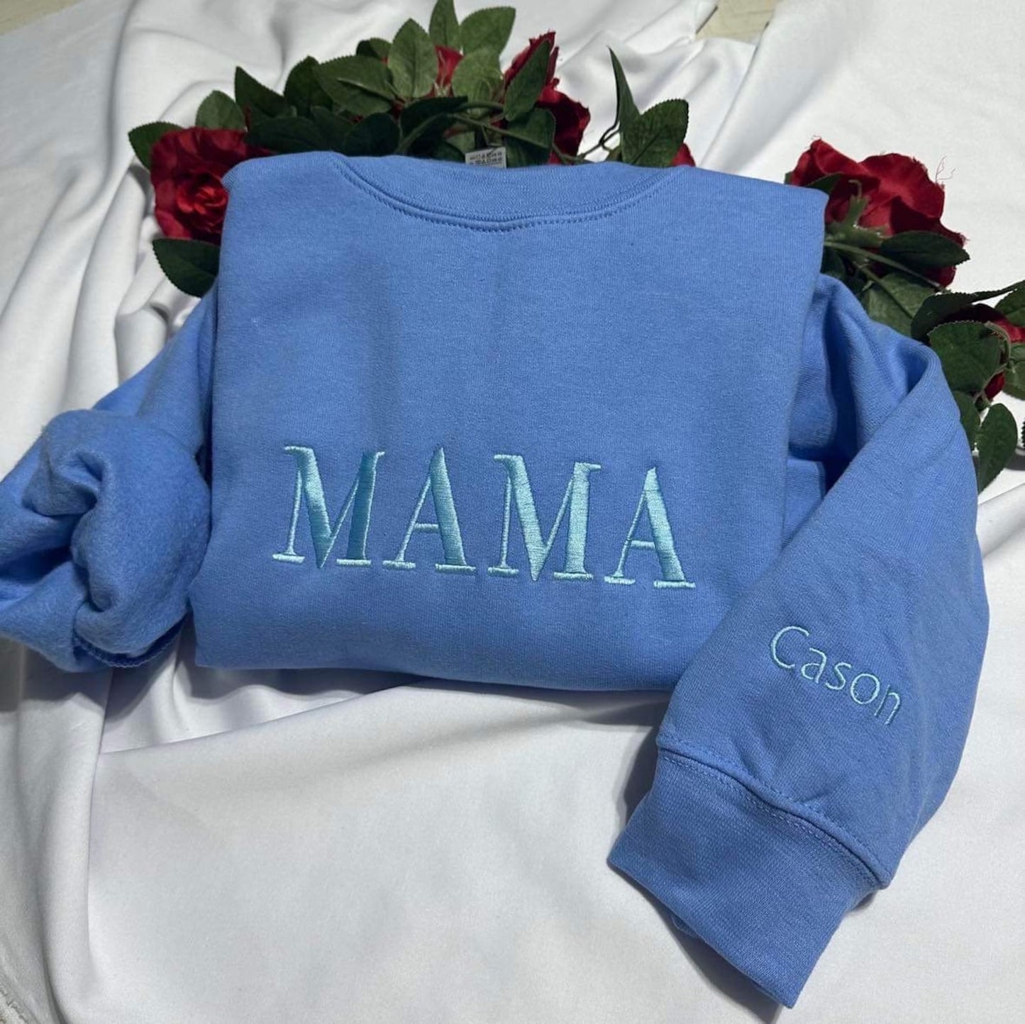 Personalized Mama Embroidered Sweatshirt