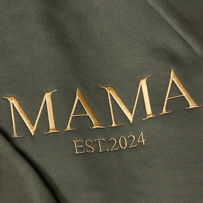 Personalized Mama Embroidered Sweatshirt