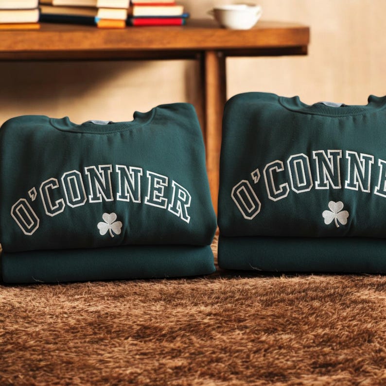 Custom Embroidered Irish Sweatshirt - St. Patricks Day Sweatshirt