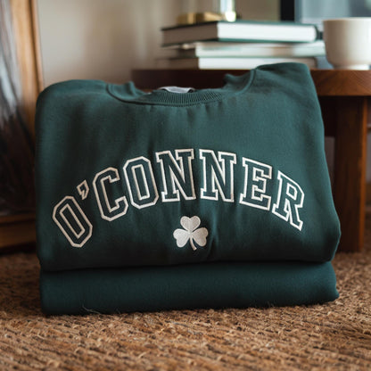 Custom Embroidered Irish Sweatshirt - St. Patricks Day Sweatshirt