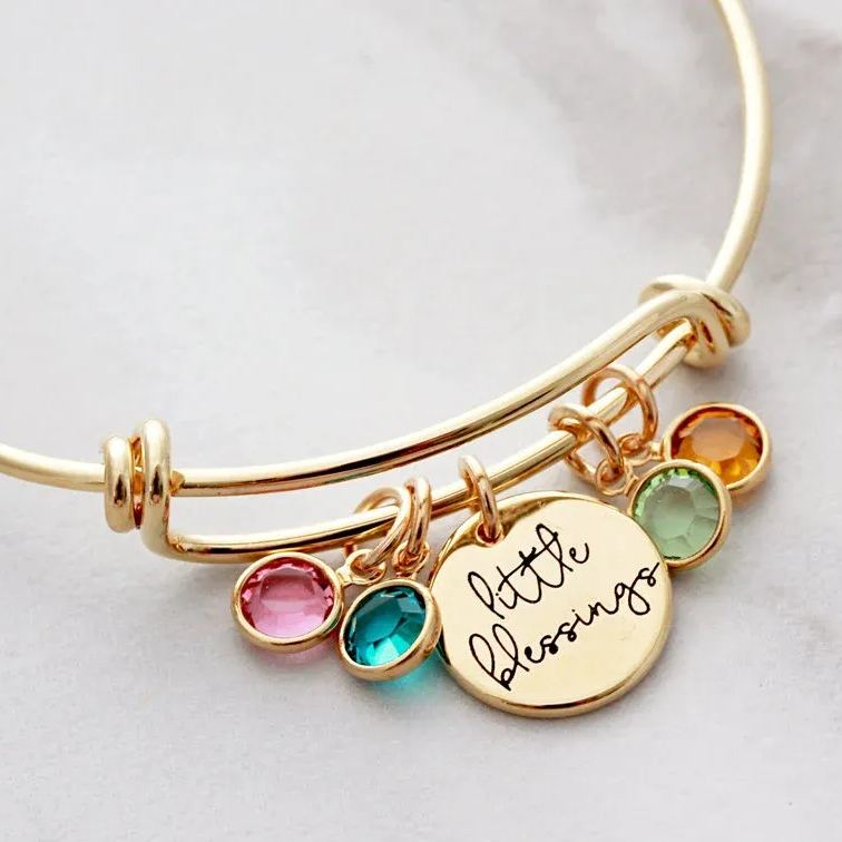 For Her Personalized Mother's Day Gift Custom Birthstone Bracelet
