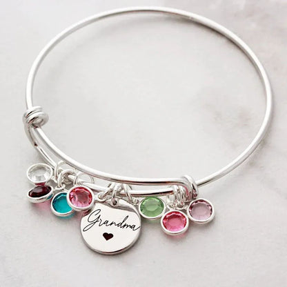 For Her Personalized Mother's Day Gift Custom Birthstone Bracelet