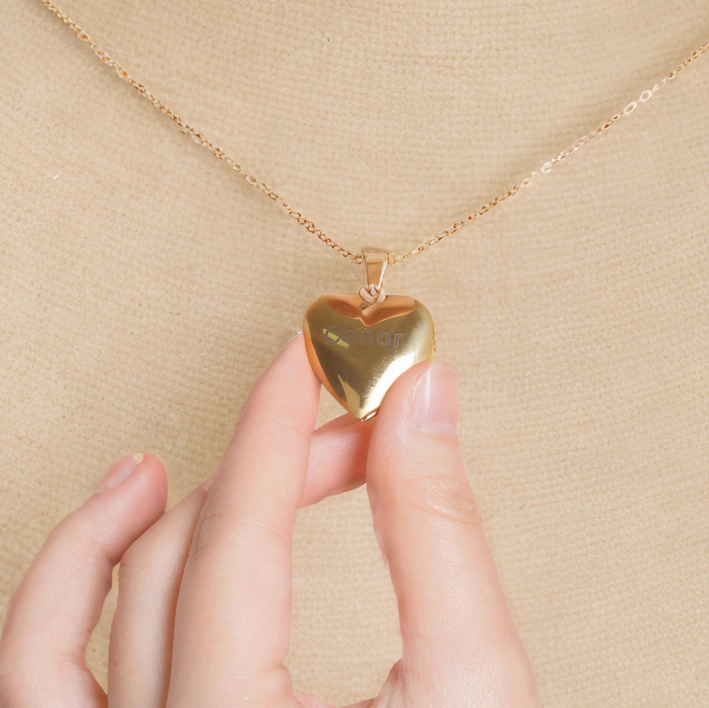 Custom Pet Portrait Locket Heart Necklace